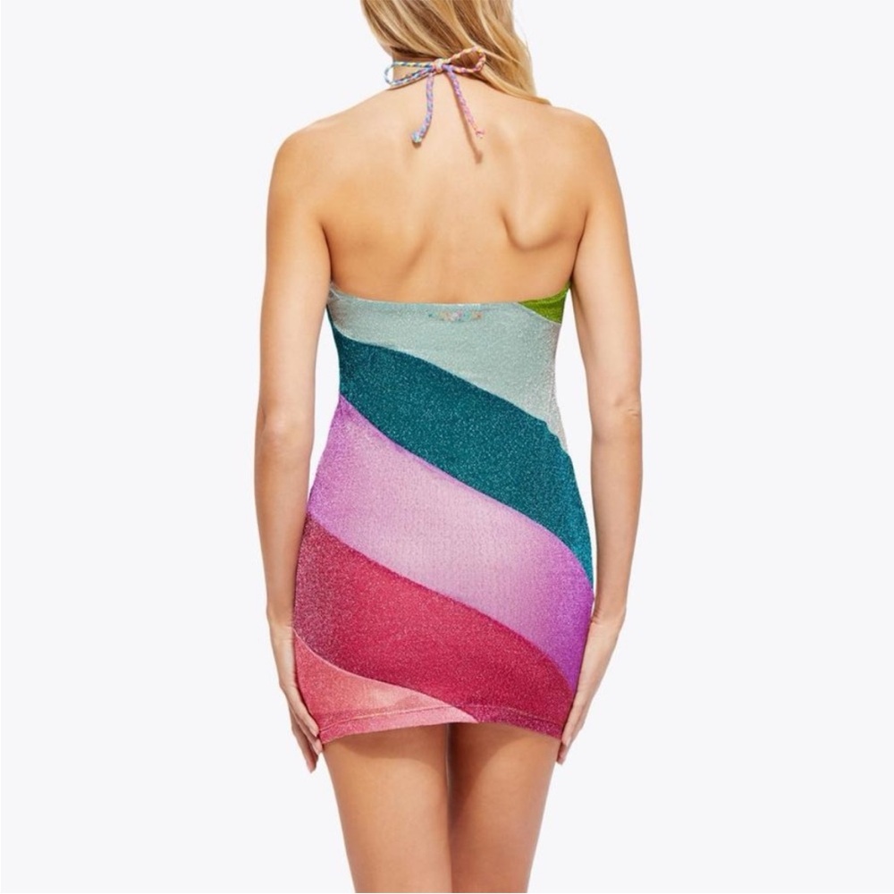Kurt Geiger Colorful Halter Mini Dress